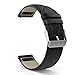 Produktbild Für Samsung Galaxy Gear S2 Classic SM-R732 Watch Transer® Ersatz Uhrenarmbänder Leder Uhrenarmband Armband für Uhren Länge: 20cm (Schwarz)