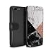 Produktbild Personalisiert Individuell Roségold Glitter Marmor PU-Leder Hülle für Apple iPhone 7 Plus/Geometrische Stempel Design/Initiale/Name/Text Schutzhülle/Tasche/Etui