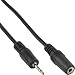 Produktbild InLine 99308F Klinken Adapterkabel 4polig 2,5 mm Stecker auf 4polig 3,5mm Buchse, 3m schwarz