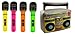 Produktbild Inflatable Boom Box Music Player & 2 Microphones Fancy Dress Photo Props