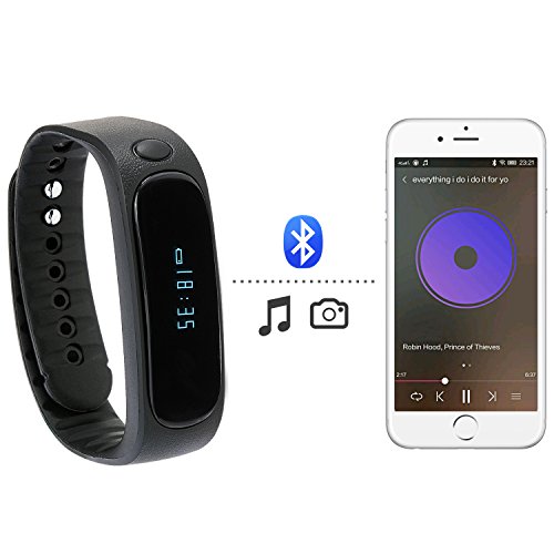Incutex bluetooth Fitnessarmband Fitness Activity Tracker Schrittzähler Schlaftracker mit App - 2