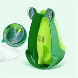 Frosch Kinder Töpfchen WC-Training Cartoon-WC für Kleinkinder Jungen Pee Trainer mit Windmühle Target Wurfspiel grün - 4