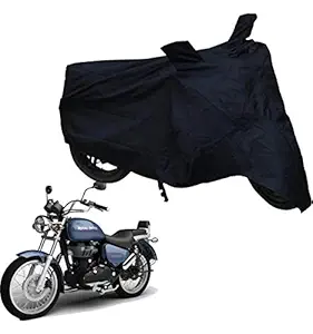 Dh Creation Dust & Water Resistant - Black Bike Body Cover for Royal Enfield Bullet Thunderbird 500 with Mirror Pocket