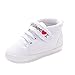 Produktbild Ularmo Schuhe für 0-18 Monate Baby, Weiche Sohle Kleinkind-Schuhe Segeltuch-Turnschuh (11cm(0-6 Monate), Weiß)