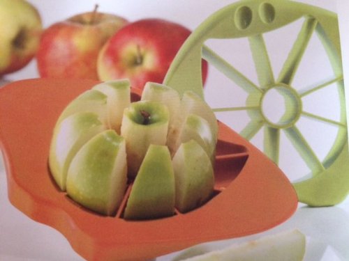 Koziol Apfelschneider Apfelteiler Tyler Grün oder Orange Spülmaschienen Geeignet