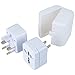 Produktbild Movoja Universeller Reiseadapter für 150 Länder | Universal Travel-Adapter US/EU / AU/GB | Allround Ladeanschluss für USA/China / Kanada/Japan UVM. Reisesteckdose Welt Adapterstecker Steckdose Weiß