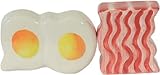 Kultige Salz und Pfefferstreuer Speck und Eier