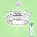 Produktbild Macarons unsichtbare Deckenventilator Licht Esszimmer Schlafzimmer Wohnzimmer Home Decke einfach Ultra-quiet Remote Fan Light lassen Sie zu Hause ein wenig mehr Farbe 36/42 cm, 24/36 W, drei Farben, Wand-/Fernbedienung (Farbe: Wand, Größe: 91 cm (36 Zoll)