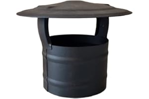 HOMEPARADISE Regenhaube Ofenrohr Kaminrohr Durchmesser Ø 130 mm