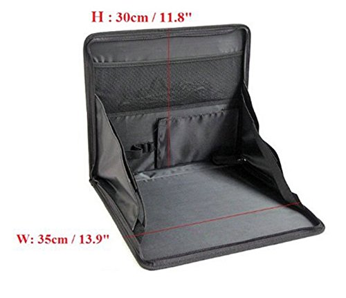 Design61 Autorücksitz Tasche Tisch Kinder Organizer für Tablet-PCs Laptops Notebooks Tisch Ablagefläche Arbeitstisch Organizer in Schwarz - 6