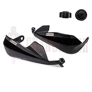 Grandbiker Hand Palm Protector Wind Deflector Lever Protector/Unbreakable Scratch proof Handguard for TVS Apache RTR 160 4V (Black)