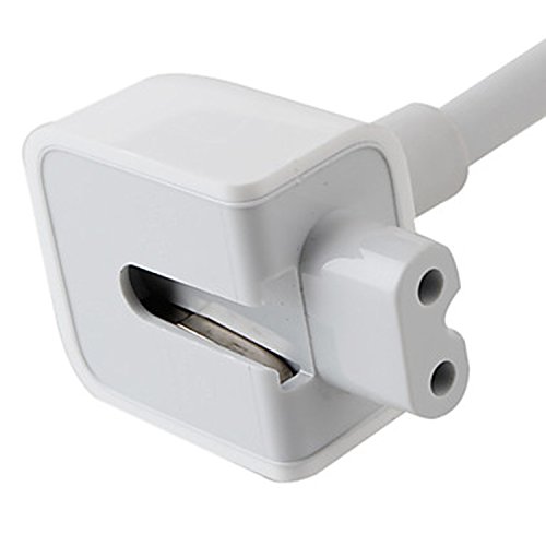 MyGadget 1,8 M Verlängerungskabel Stromkabel Stromversorgung-Kabel mit Duckhead Anschluss für Macbook Ladegeräte Air / Pro 13 & 15 Zoll, PowerBook G3, G4 Netzteile A1184 A1222 A1021 MA938 (weiß) - 2