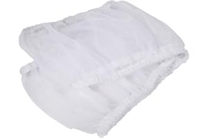 ibasenice Malla para Jaula de Pájaros Funda Protectora para Atrapar S Blanco Ventilada para Accesorios de Jaula de Aves de Limpiar