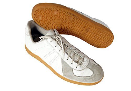 Preisvergleich Produktbild Gr.45 / 290 Bundeswehr Hallen-Sportschuh weiß neuwertig
