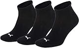6er Pack (2 x 3er Pack) Unisex Quarters Socken Sportsocken 6er Pack (black / black 200, 47-49)