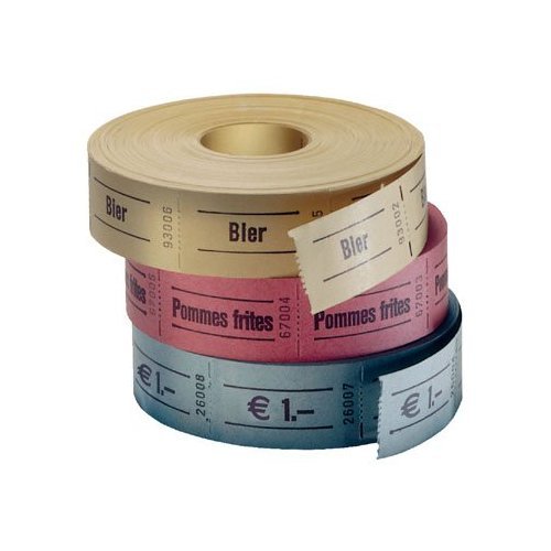 Preisvergleich Produktbild Rollen-Gutschein - Getränke - 500 Stück rot