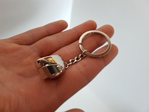 Preisvergleich Produktbild Schlüsselanhänger Motorradhelm Biker Tuning Motorsport Helm 3D Geschenke