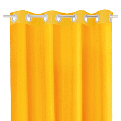 Dekoschal Gardine Vorhang Ellen Ösen Auswahl: ca. 140×175 cm Farbe: hellorange – marigold - 3