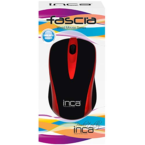 Preisvergleich Produktbild Inca Optische Maus Kabelgebunden (Rot)