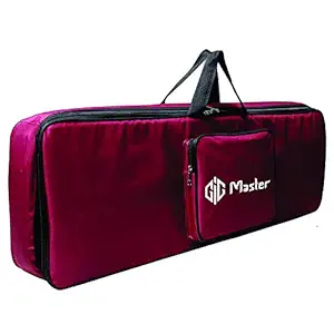 GIG Master Case For Yamaha Keyboards Piano Case Bag Cover Backpack (Models F51, E363, E263, E453, I455) With Thick Foam Padding - Maroon