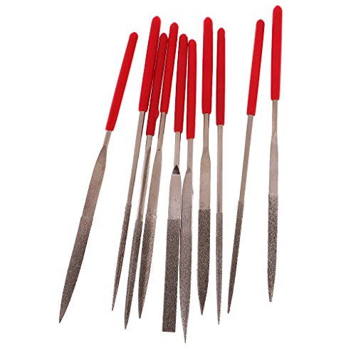 MagiDeal 10pcs Weiche Griffnadel Feilen set Schlüsselfeilensatz - 9