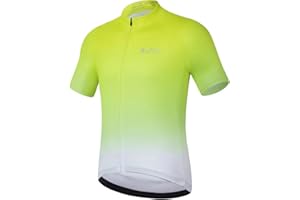 ROTTO Cycling Jersey Mens Short Sleeve Cycle Top Bike Shirt Gradient Color Series