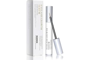 Wuiil Siero Ciglia,5ML Siero Ciglia Allungante Naturale,Siero Rinforzante Infoltimento Ciglia e Sopracciglia,Naturale con Ingredienti.