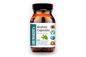 DR WAKDE'S Brahmi Capsules (Bacopa monniera) - 60 Veg Caps | Ayurvedic Brain & Memory Support | Vegan, Plant-Based