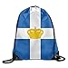 Produktbild Cupsbags Kingdom of Greece Cute Gym Drawstring Bags Travel Backpack Tote School Rucksack