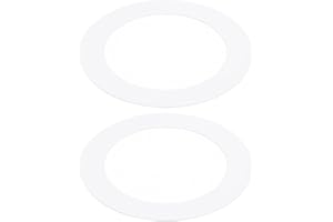 PATIKIL Metal Goof Trim Ring, 2 Pcs 4.72" OD 3.39" ID Circular Ceiling Light Trims Ring Recessed Light Cover Ring for Recessed Can Downlight, White