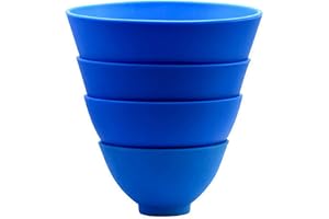 Flexibel gummiblandningsskål, 14 x 9 cm tandalginat gips blandningsskål för lätt återanvändbar tandtillbehör flexibla inte klibbiga skålar