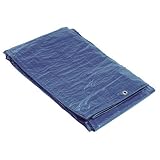 lona carpa 4x6 Realizada en polietileno SATURNIA 15070010 Lona Impermeable Azul Con Ojetes Metálicos 4 x 6 Metros (Aproximadamente)