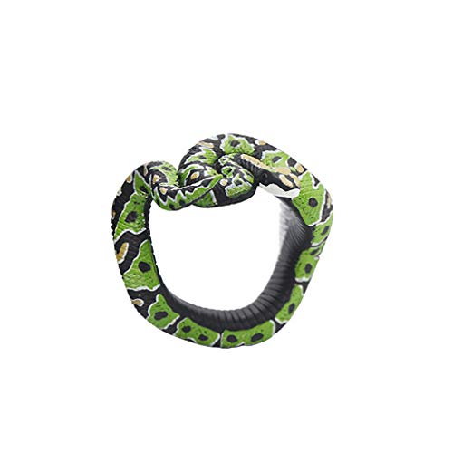 Preisvergleich Produktbild NIUQY Sonderverkauf Tragbarer Simulationsharz-Tier-Pythonschlange-A... handgemachtes gemaltes PVC-materielles Spielzeug Tägliches Wesentliches Intelligentes Gerät Ausverkauf