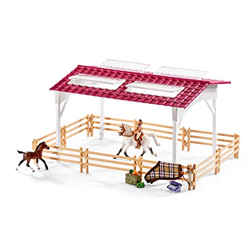 Schleich 42344 - Reiterhof mit Reiterin und Pferden - 10