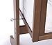 NEW POPPY'S PLAYGOUND LOLA SWINGING CRIB & FOAM MATTRESS - WALNUT & WHITE