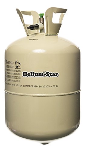 HeliumStar® Helium Einwegflasche mit Ballongas inkl. 30 bunte Latexballons (Ø 25cm) + weißes Polyband! 250 Liter Helium für Luftballons in Heliumflasche – Ballongas reicht für alle 30 Ballons - 2