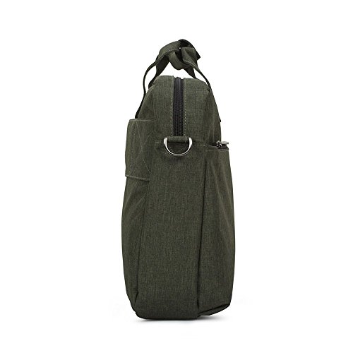 Caison 17.3″ Klassisch Laptop Hülle Transportieren Beutel 17.3 Zoll Notebook Tragbar Tasche Schoner Abdeckung (Militärgrün) - 3