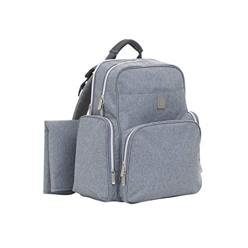 Preisvergleich Produktbild ERGObaby Baby Wickelrucksack Grau Multifunktional Wasserabweisend inkl. Wickelunterlage für Unterwegs Abwaschbar, Halterung für Kinderwagen