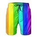 Produktbild Fashion Men's Beach Pants NC WUYQX Rainbow Colour Bars Men Quick Dry Surf Board Shorts Swim Trunks Beach Shorts Beachwear Swimwear Swimsuit,L