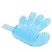 Produktbild Water & Wood Pet Dog Puppy Cat Grooming Bathing Head Massage Glove Brush Comb Blue