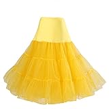 Knielang 50er Vintage Petticoat unterröcke Reifrock in mehreren Farben