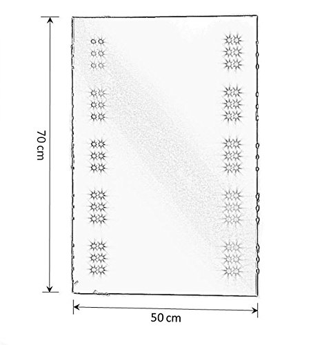 Badezimmer Spiegel mit LED-Beleuchtung, batteriebetrieben - 3