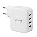 Lumsing® Caricatore Alimentazione 4 Porte 35W 7A USB universale Caricabatterie da Parete...