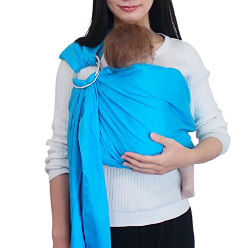Vlokup Bandoleras Portabebé Fular Portabebes 100% de Algodòn Ajustar Lakeblue