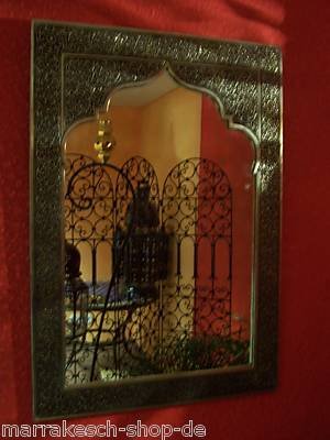 Orient Spiegel Malika Silberfarbig Gross - 4
