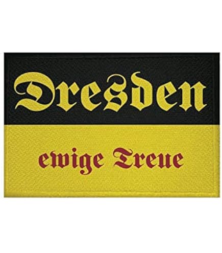 Aufnäher Dresden 1953 – Fahnen-Patch 9x6 Cm Zum Aufbügeln Oder Nähen