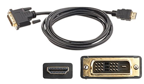 auvisio Adapterkabel HDMI auf DVI-D Dual-Link, schwarz, 2 m