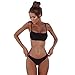 Produktbild Women Two-Piece Bikini Swimsuit Schlinge Typ Bikini,Loveso Tankini 2018 Bikini Push-Up gepolsterter BH Badeanzug, der sexy Frauen-Feste Bügel Bikini-gesetzte Badebekleidung badet (M, Schwarz)