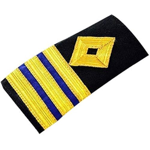Ocean Kart Professional Epaulettes for Second Engineer Merchant Navy Officer