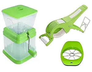 HARDI THRIVE Combo of Cutter with Peeler for Vegetable and Fruits, Apple Cutter, Onion Chopper